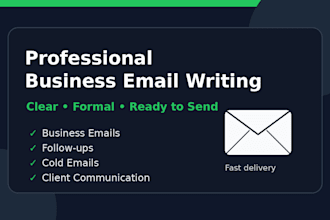 write professional business emails