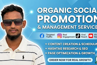 professionally grow social media followers with real organic promotion