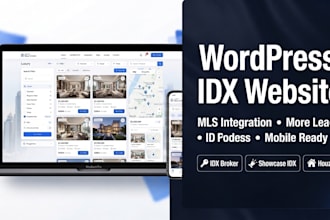 build wordpress real estate website with idx mls integration