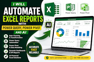 automate excel reports with power query, power pivot and ai