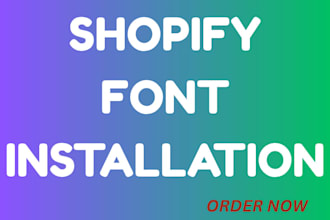 build a professional shopify font for your store
