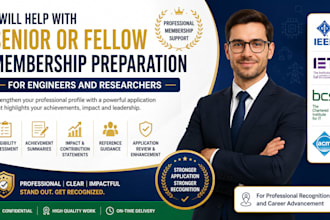 help with senior or fellow membership preparation for engineers and researchers
