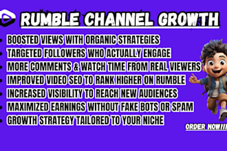 rumble video promotion, rumble channel , rumble views