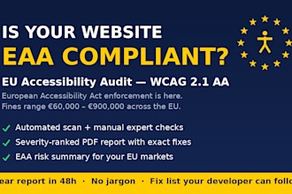 check your website for european accessibility act eaa compliance