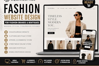 design squarespace fashion designer clothing boutique apparel streetwear website