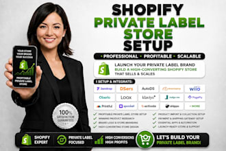 build private supliful supplement, tea, cosmetics shopify store dropship store