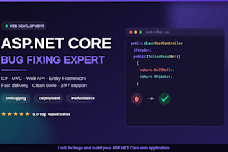 fix bugs and errors in aspnet core mvc web applications