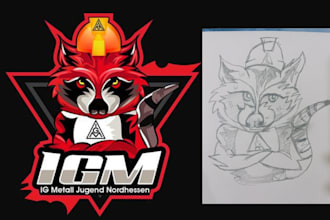 design unique mascot, character, cartoon logo design