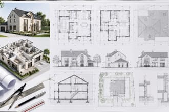 design residential and commercial architectural plans in france