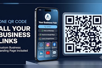 create a qr code with a business landing page