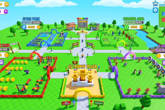 build full roblox game, roblox tycoon, roblox obby, roblox map, roblox gui, lua