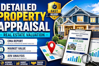 prepare a detailed real estate property valuation report