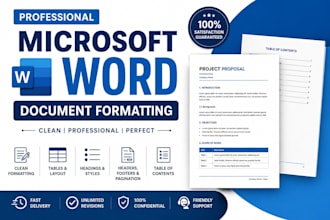 professionally format microsoft word documents, reports, ebo