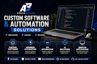 build custom software and automation solutions