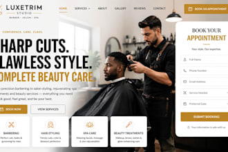design squarespace barbershop website barber salon spa and beauty salon website