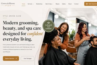 design squarespace barbershop website barber salon spa and beauty salon website