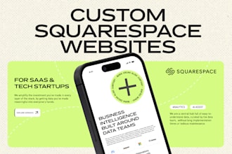 design a squarespace website for saas and tech startups