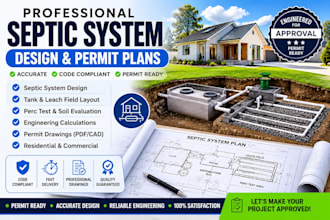 design permit ready septic system plans for approval