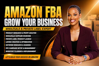 be your amazon fba wholesale and private label expert