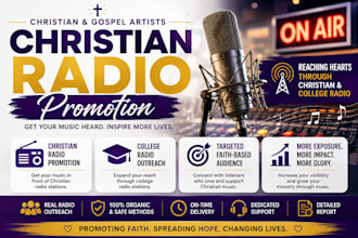 promote christian radio, college radio, radio stations, radio promotion