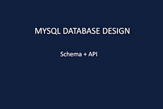 mysql database design and python API integration