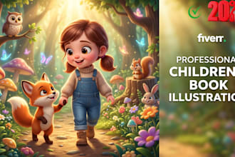 do children story book illustration children book illustration