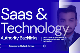 provide high authority tech backlinks and tech guest post