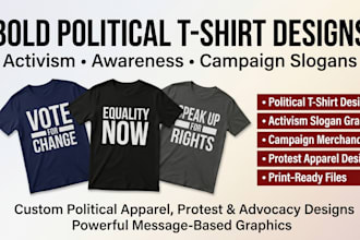 design bold political tshirt and activism slogan tshirt design