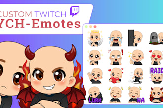 create custom ych emotes