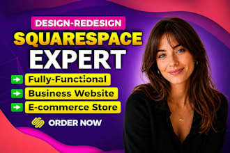 build squarespace website design or squarespace website redesign squarespace