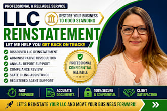 help reinstate your dissolved llc and restore your business to good standing
