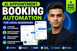 build ai appointment booking chatbot with CRM and automation
