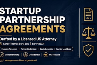 write a solid business partnership contract for startups
