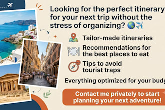 create a personalized travel itinerary for your dream trip