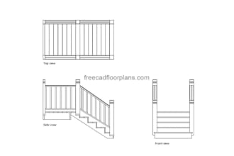 design modern staircase with cad drawings, 3d model and realistic render
