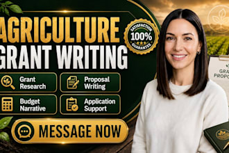 do agriculture grant writing, proposal and funding research