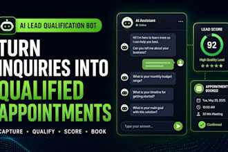 build an ai lead qualification and appointment booking bot