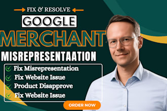 fix google merchant center misrepresentation and suspension