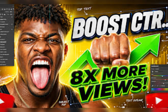 design youtube thumbnail, high ctr thumbnail, clickbait thumbnail design