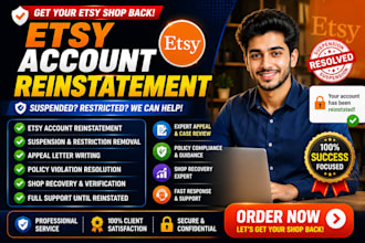 etsy account reinstatement appeal letter etsy suspension etsy reopen