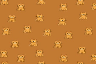 design cute seamless pattern vectors for kids and textiles