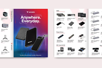 design a modern product catalog or booklet for your business