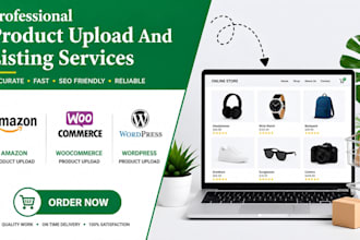 upload products and optimize listings on amazon and woocommerce