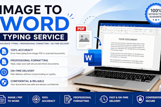convert image to word with accurate typing and professional formatting