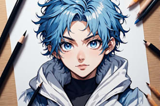 draw cute and beautiful anime art