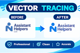 do professional vector tracing, logo redesign and vector conversion