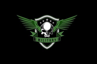 design vintage, patch, military tactical, and badge logo