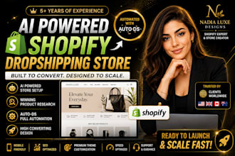 build an ai powered shopify dropshipping store with autods