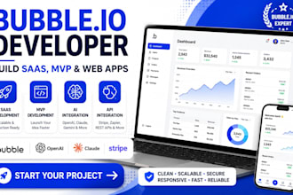 build bubble io website bubble mvp bubble saas web app as bubble io developer