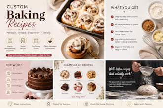 share custom baking recipes